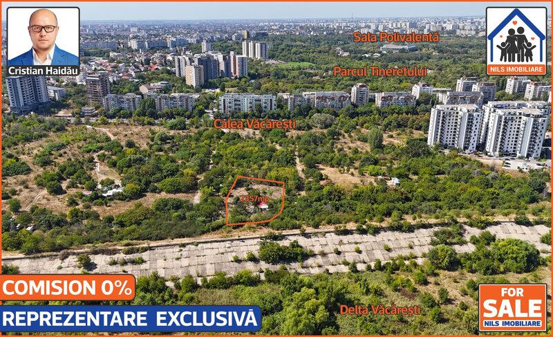 Calea Vacaresti - Sector 4  Teren 2357mp  POT 70-80%  CUT 4,5